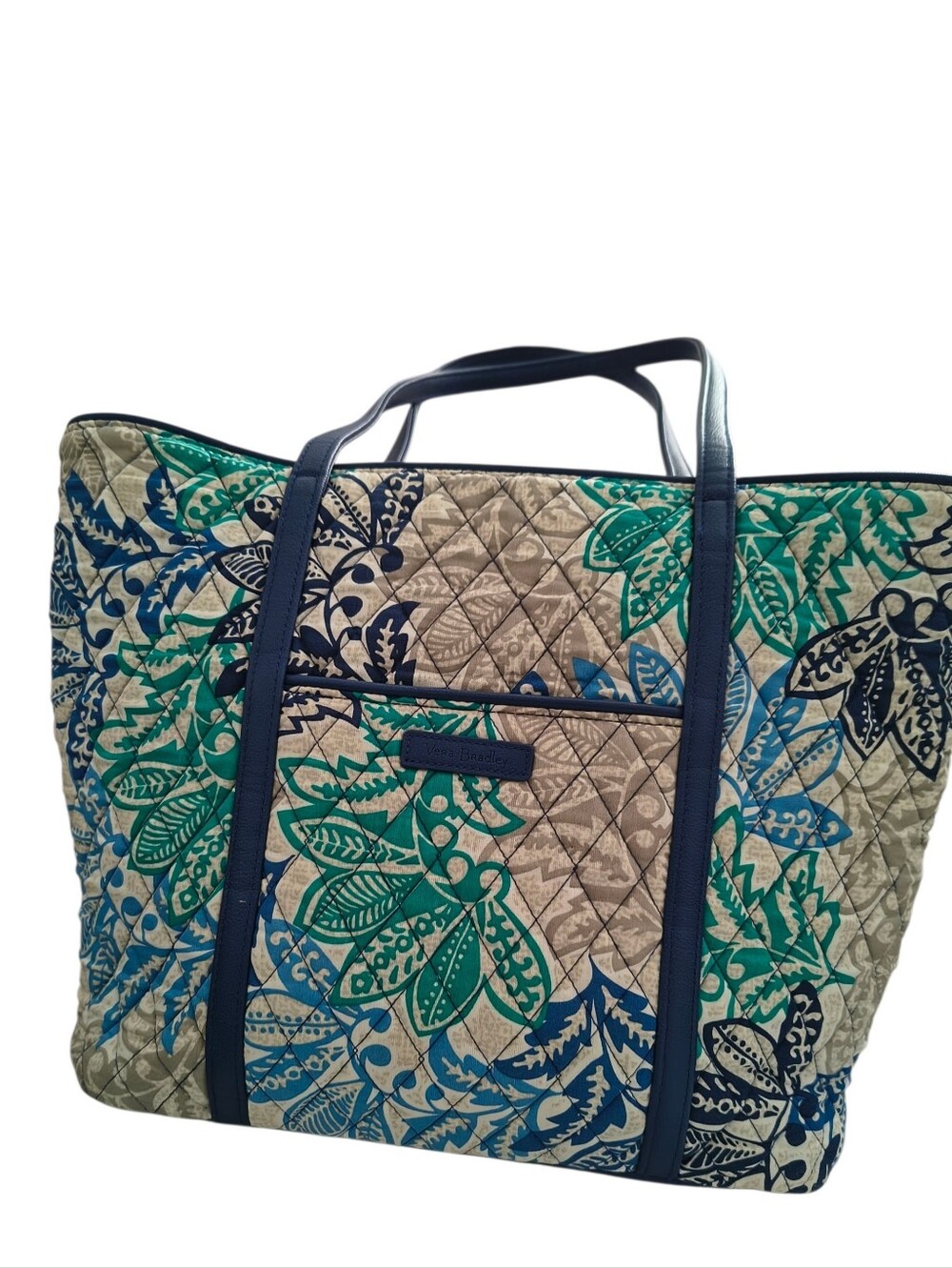 Vera Bradley Botanical Print Tote Bag